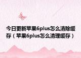 今日更新蘋果6plus怎么清除緩存（蘋果6plus怎么清理緩存）