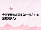 今日更新波龍蒸多久(一斤左右的波龍蒸多久)