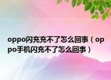 oppo閃充充不了怎么回事（oppo手機閃充不了怎么回事）