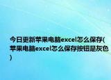 今日更新蘋果電腦excel怎么保存(蘋果電腦excel怎么保存按鈕是灰色)