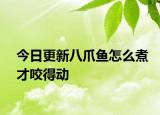 今日更新八爪魚怎么煮才咬得動(dòng)
