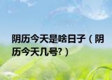 陰歷今天是啥日子（陰歷今天幾號(hào)?）