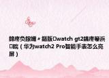 鍗庝負(fù)鎵嬭〃鏂版watch gt2鎬庝箞浜睆（華為watch2 Pro智能手表怎么亮屏）