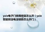 yale電子門鎖用密碼怎么開（yale智能鎖沒電沒鑰匙怎么開門）
