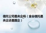 信托公司是央企嗎（金谷信托是央企還是國(guó)企）