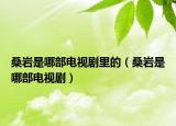 桑巖是哪部電視劇里的（桑巖是哪部電視劇）