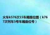 火車k576次15車廂座位圖（k767次列車5號車廂座位號）