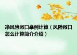 凈風(fēng)險敞口舉例計(jì)算（風(fēng)險敞口怎么計(jì)算簡介介紹）
