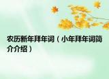 農歷新年拜年詞（小年拜年詞簡介介紹）