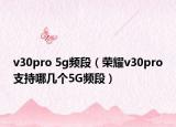 v30pro 5g頻段（榮耀v30pro支持哪幾個(gè)5G頻段）