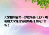 大宋提刑官第一部結(jié)局是什么?（電視劇大宋提刑官結(jié)局是什么簡(jiǎn)介介紹）