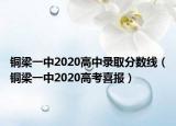 銅梁一中2020高中錄取分數(shù)線（銅梁一中2020高考喜報）