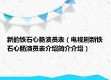 新的鐵石心腸演員表（電視劇新鐵石心腸演員表介紹簡介介紹）