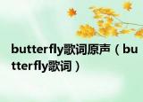 butterfly歌詞原聲（butterfly歌詞）