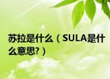 蘇拉是什么（SULA是什么意思?）