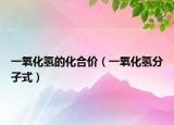 一氧化氫的化合價（一氧化氫分子式）