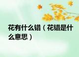 花有什么錯(cuò)（花錯(cuò)是什么意思）