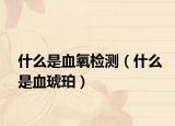 什么是血氧檢測（什么是血琥珀）