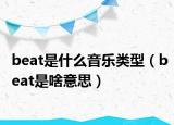 beat是什么音樂類型（beat是啥意思）