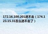 172.16.100.201進(jìn)不去（174.123.15.31怎么進(jìn)不去了）