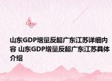山東GDP增量反超廣東江蘇詳細(xì)內(nèi)容 山東GDP增量反超廣東江蘇具體介紹