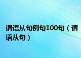 謂語(yǔ)從句例句100句（謂語(yǔ)從句）