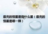 最亮的恒星是指什么星（最亮的恒星是哪一顆）