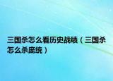 三國殺怎么看歷史戰(zhàn)績（三國殺怎么殺龐統(tǒng)）