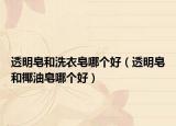 透明皂和洗衣皂哪個(gè)好（透明皂和椰油皂哪個(gè)好）