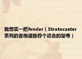我想買一把fender（Stratocaster系列的吉他請(qǐng)推薦個(gè)適合的型號(hào)）