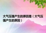 大氣壓強(qiáng)產(chǎn)生的原因是（大氣壓強(qiáng)產(chǎn)生的原因）
