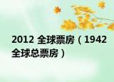 2012 全球票房（1942全球總票房）