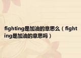 fighting是加油的意思么（fighting是加油的意思嗎）