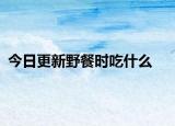 今日更新野餐時(shí)吃什么