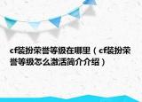 cf裝扮榮譽等級在哪里（cf裝扮榮譽等級怎么激活簡介介紹）