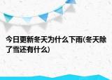 今日更新冬天為什么下雨(冬天除了雪還有什么)