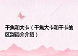 千焦和大卡（千焦大卡和千卡的區(qū)別簡介介紹）