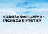當(dāng)日最新消息 全國(guó)衛(wèi)生總費(fèi)用超7.5萬(wàn)億誰(shuí)在買單 具體花在了哪里