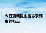今日更新昆蟲(chóng)備忘錄瓢蟲(chóng)的特點(diǎn)