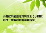 小時候玩的泡泡龍叫什么（小時候玩過一種泡泡龍求游戲名字）