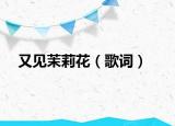 又見茉莉花（歌詞）