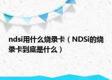 ndsi用什么燒錄卡（NDSi的燒錄卡到底是什么）
