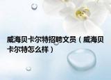 威海貝卡爾特招聘文員（威海貝卡爾特怎么樣）
