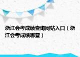浙江會(huì)考成績(jī)查詢網(wǎng)站入口（浙江會(huì)考成績(jī)哪查）
