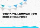 傻春的各個女兒最后大結(jié)局（傻春的結(jié)局是什么簡介介紹）