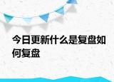 今日更新什么是復(fù)盤如何復(fù)盤