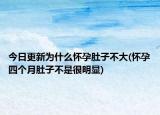 今日更新為什么懷孕肚子不大(懷孕四個月肚子不是很明顯)