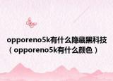 opporeno5k有什么隱藏黑科技（opporeno5k有什么顏色）