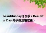 beautiful day什么歌（Beautiful Day 鄭伊健演唱歌曲）