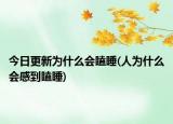 今日更新為什么會(huì)瞌睡(人為什么會(huì)感到瞌睡)